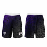 Custom Purple Silver Uniform Jersey Kids Adults Personalized Set Jersey Shirt