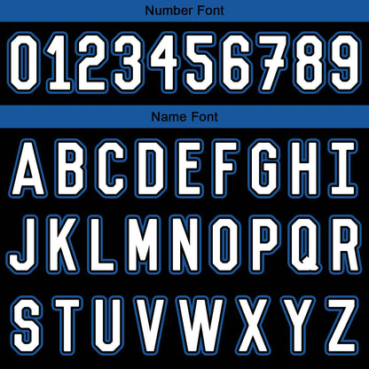 Custom Black Blue Basketball Jersey Uniform Suit Printed Your Logo Name Number