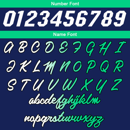 Custom Navy-Green-White Basketball Suit for Adults and Kids  Personalized Jersey
