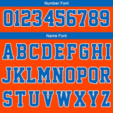 Custom Orange Blue White Reversible Basketball Suit for Adults and Kids Personalized Jersey
