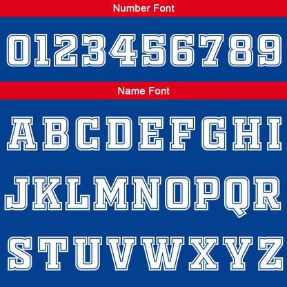 Custom Royal Red White Reversible Basketball Suit for Adults and Kids Personalized Jersey