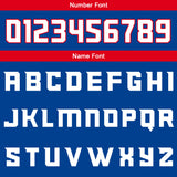 Custom Blue Red Reversible Basketball Suit for Adults and Kids Personalized Jersey