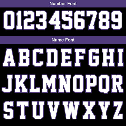Custom Black White Purple Reversible Basketball Suit for Adults and Kids Personalized Jersey