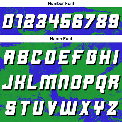 Custom Tie-dye Green Blue Basketball Jersey Uniform Suit Printed Your Logo Name Number