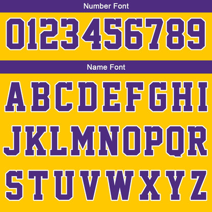 Custom Yellow White Purple Reversible Basketball Suit for Adults and Kids Personalized Jersey