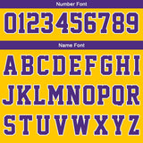 Custom Yellow White Purple Reversible Basketball Suit for Adults and Kids Personalized Jersey