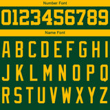 Custom Green Yellow  Hoodie Personalized Mens Pullover Hoodie Printed Team Name Number Logo for Women