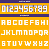 Custom Yellow Purple White Reversible Basketball Suit for Adults and Kids Personalized Jersey