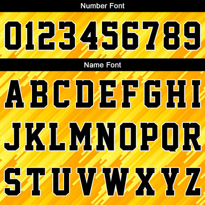 Custom Strip-Type Yellow Reversible Basketball Suit for Adults and Kids Personalized Jersey