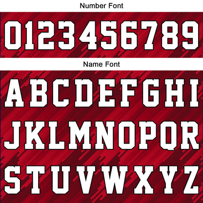 Custom Strip-Type Red Reversible Basketball Suit for Adults and Kids Personalized Jersey