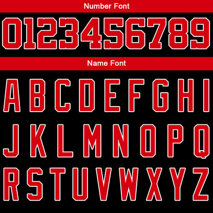 Custom Varsity Jacket Letterman jacket for Men, Women and Youth Black Red