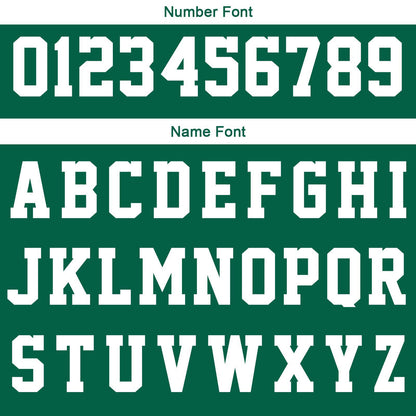 Custom Green White Reversible Basketball Suit for Adults and Kids Personalized Jersey
