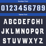 Custom Navy White Reversible Basketball Jersey Uniform Suit Printed Your Logo Name Number