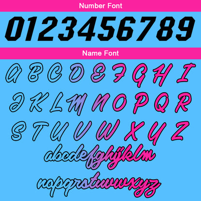 Custom Light Blue-White-Hot Pink Basketball Suit for Adults and Kids  Personalized Jersey