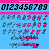 Custom Light Blue-White-Hot Pink Basketball Suit for Adults and Kids  Personalized Jersey
