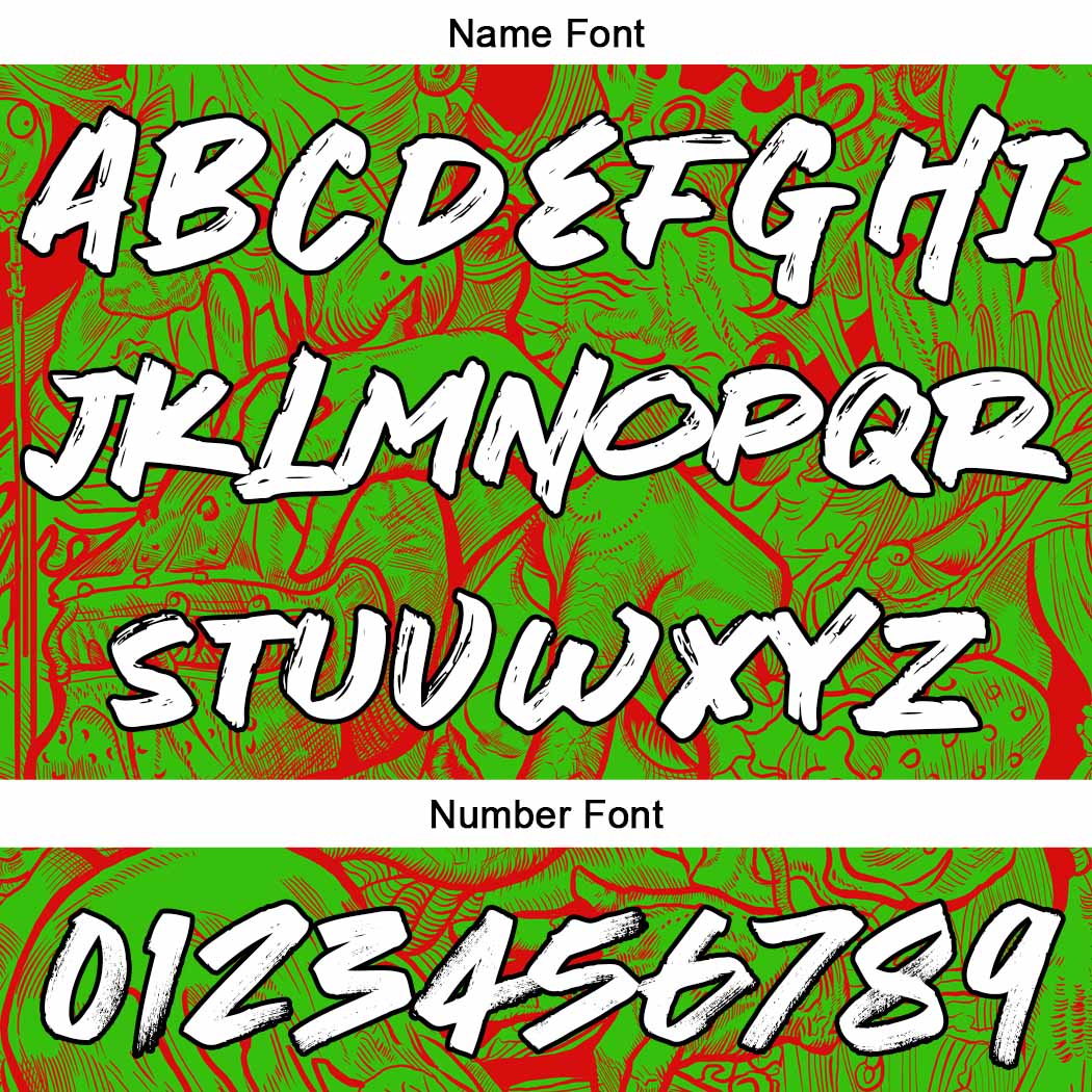 Custom Sweatshirt Hoodie For Man Woman Girl Boy Print Your Logo Name Number Green&Red