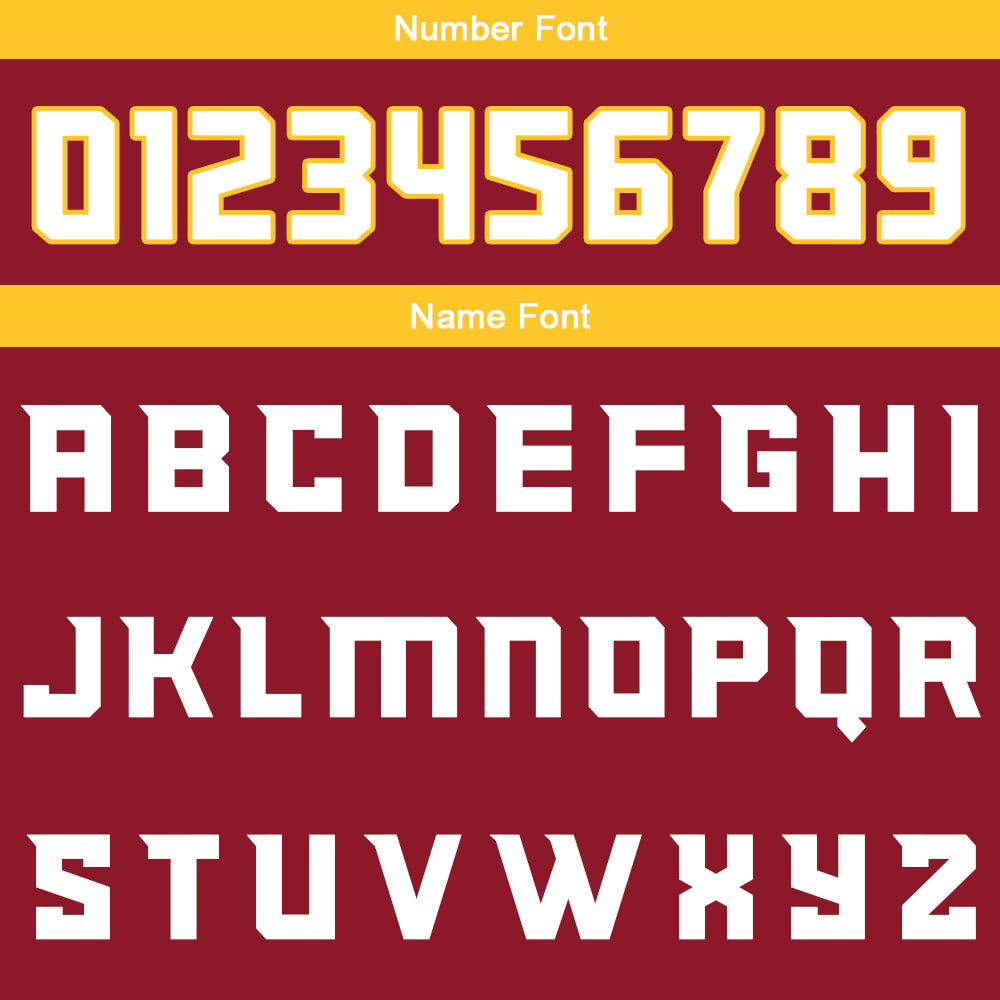 Custom Crimson Yellow Reversible Basketball Suit for Adults and Kids Personalized Jersey