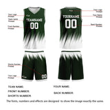 Custom Olive Green White Basketball Jersey Uniform Suit Printed Your Logo Name Number