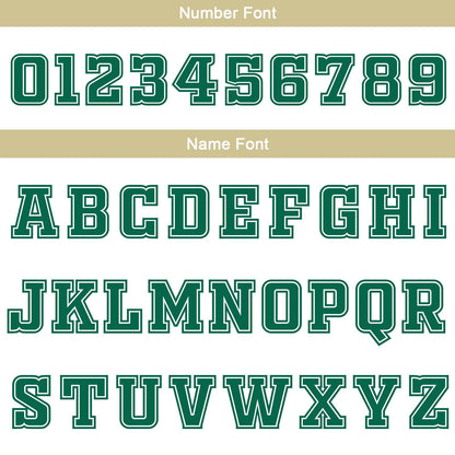 Custom White Hunter Green Beige Reversible Basketball Suit for Adults and Kids Personalized Jersey