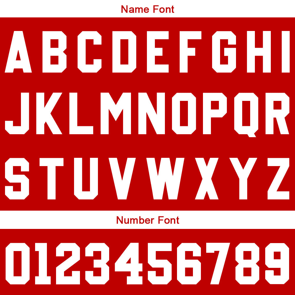 Custom Red Reversible Basketball Suit for Adults and Kids Personalized Jersey