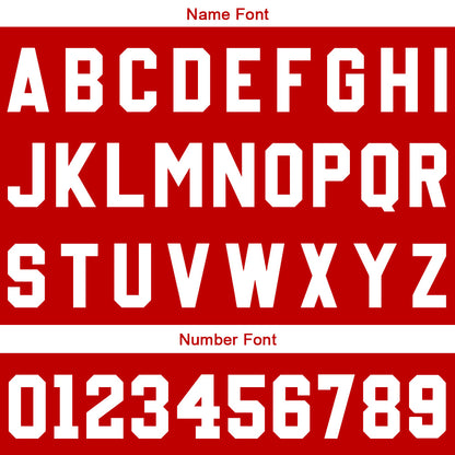 Custom Red Reversible Basketball Suit for Adults and Kids Personalized Jersey