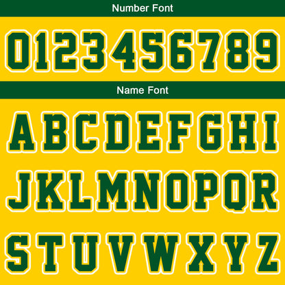Custom Yellow Green Basketball Jersey Uniform Suit Printed Your Logo Name Number