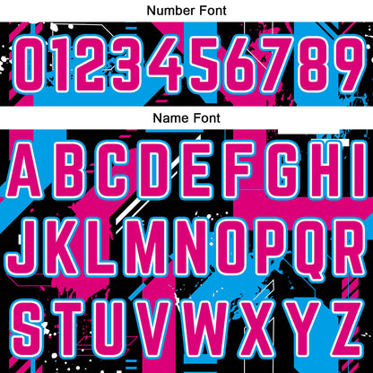 Custom Pink Light Blue Reversible Basketball Suit for Adults and Kids Personalized Jersey