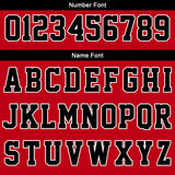 Custom Red White Black Reversible Basketball Suit for Adults and Kids Personalized Jersey