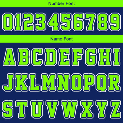Custom Navy Neon Green Short Sleeve Hoodies for Men Women Shirts with Hoods Printed Name Logo