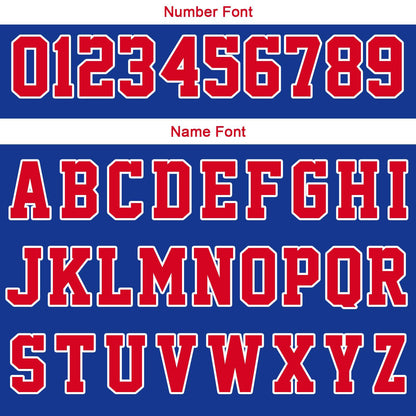 Custom Royal Red White Reversible Basketball Suit for Adults and Kids Personalized Jersey