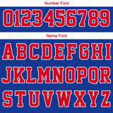 Custom Royal Red White Reversible Basketball Suit for Adults and Kids Personalized Jersey