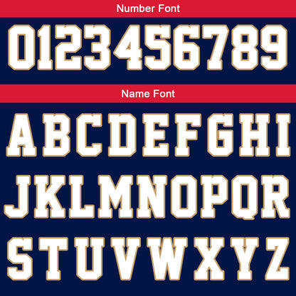 Custom Navy White Gold Reversible Basketball Suit for Adults and Kids Personalized Jersey