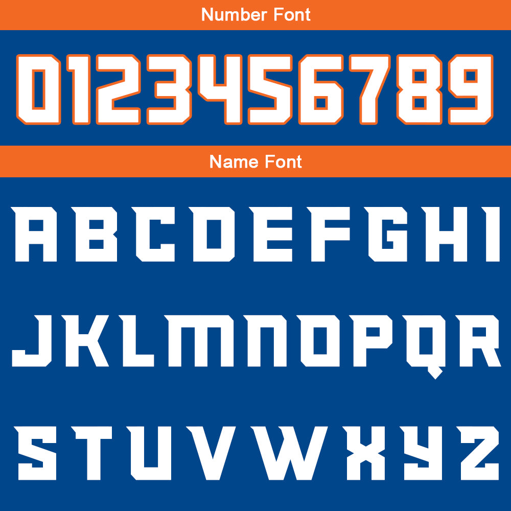 Custom Blue Orange White Reversible Basketball Suit for Adults and Kids Personalized Jersey