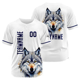 Custom Wolf -White Baseball Uniforms High-Quality for Adult Kids Optimized for Performance