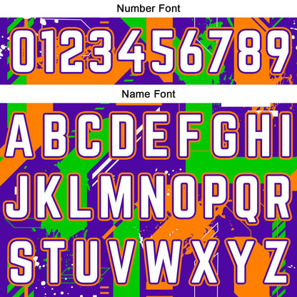 Custom Purple Orange Basketball Jersey Uniform Suit Printed Your Logo Name Number