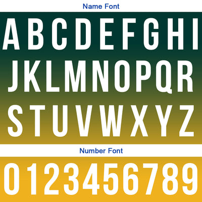 Custom Green Yellow Football Gradient Polo Shirts  Add Your Unique Logo/Name/Number