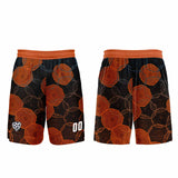 Custom Black Orange Uniform Jersey Kids Adults Personalized Set Jersey Shirt