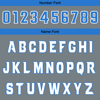 Custom Light Grey Blue Reversible Basketball Jersey Uniform Suit Printed Your Logo Name Number