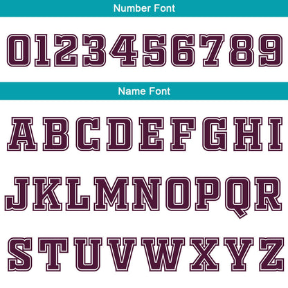 Custom White Garnet Teal Reversible Basketball Suit for Adults and Kids Personalized Jersey