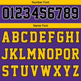 Custom Purple Black Yellow Reversible Basketball Suit for Adults and Kids Personalized Jersey