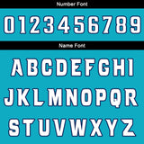 Custom Turquoise White Reversible Basketball Jersey Uniform Suit Printed Your Logo Name Number