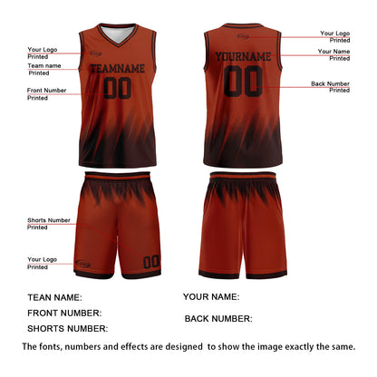 Custom Brown Dark Brown Basketball Jersey Uniform Suit Printed Your Logo Name Number