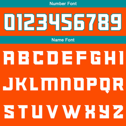 Custom Orange Cyan White Reversible Basketball Suit for Adults and Kids Personalized Jersey
