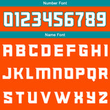 Custom Orange Cyan White Reversible Basketball Suit for Adults and Kids Personalized Jersey