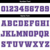 Custom White Purple Black Reversible Basketball Suit for Adults and Kids Personalized Jersey