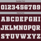 Custom Crimson White Grey Reversible Basketball Suit for Adults and Kids Personalized Jersey