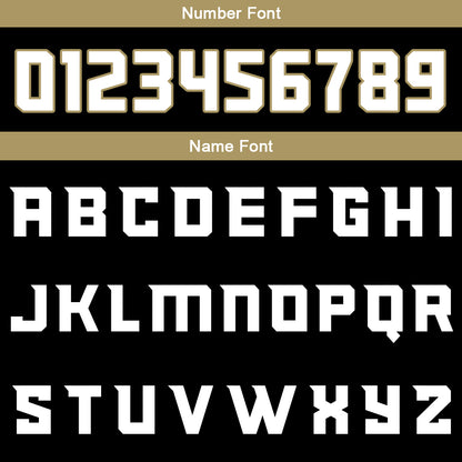 Custom Black Old Gold White Reversible Basketball Suit for Adults and Kids Personalized Jersey