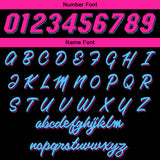 Custom Black Pink Light Blue Hooded T-Shirt Short Sleeve Hoodies for Men Women Shirts with Hoods Printed Name Logo