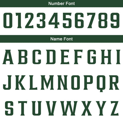 Custom White Green Basketball Jersey Uniform Suit Printed Your Logo Name Number