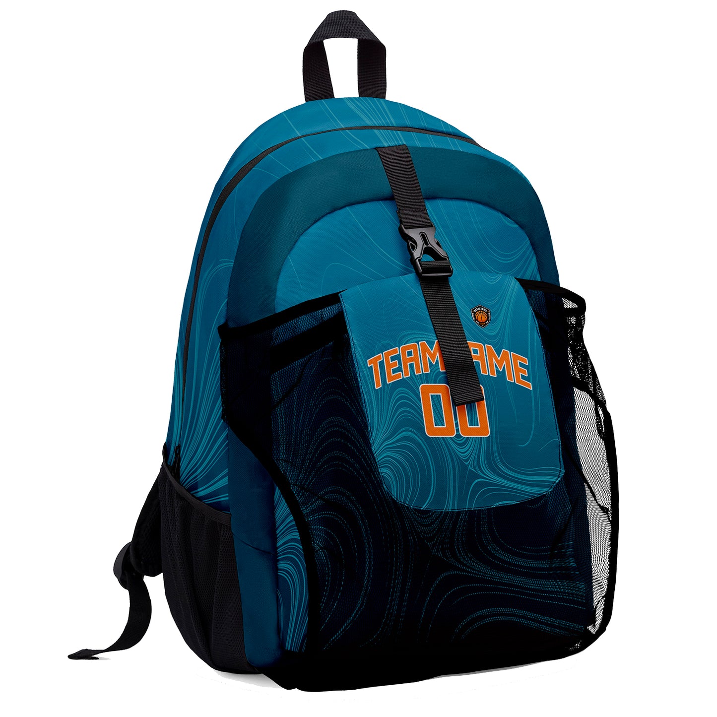 Customize Sports Backpacks Featuring Personalized Names, Numbers and Logos Aqua